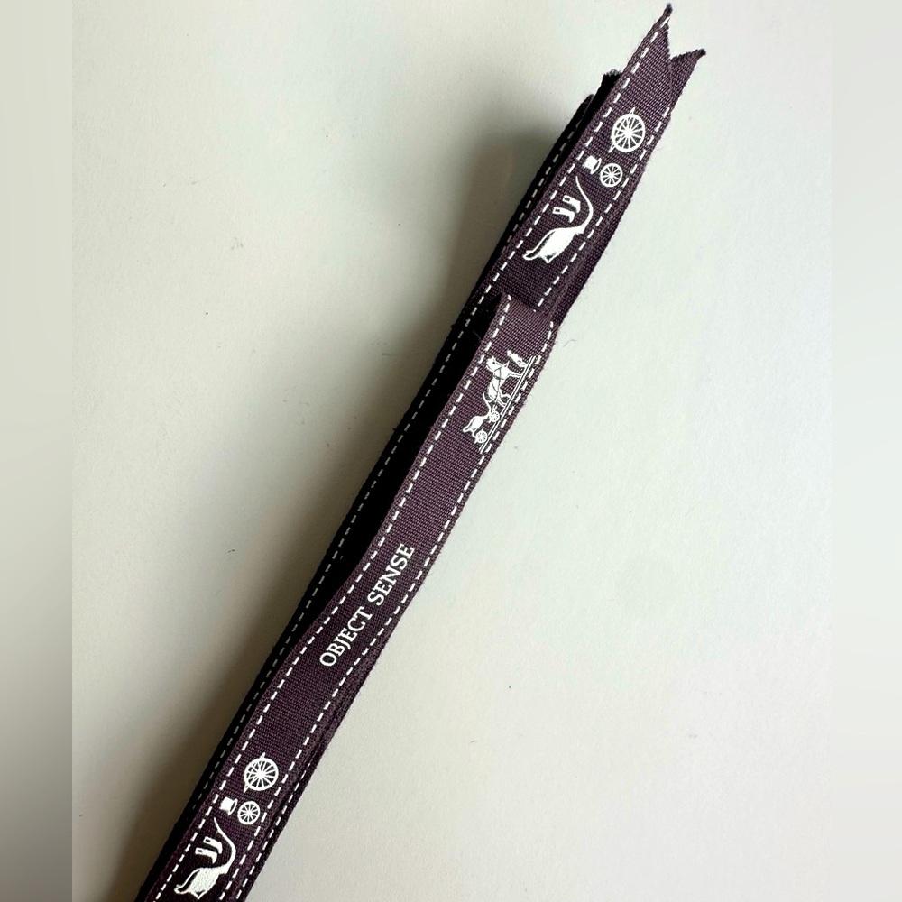 Hermes Ribbon cotton 188 cm (74 inch) long .5” wide. From purchase in boutique
